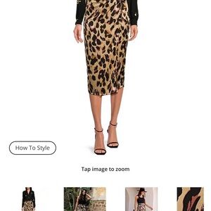 Never Fully Dressed Animal Print Wrap Skirt